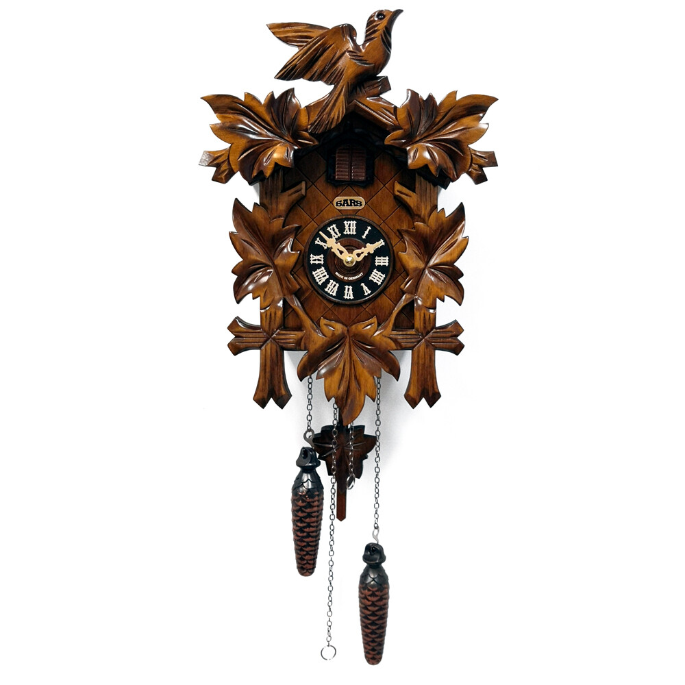 Часы механические с кукушкой  деревянные коричневые 0532 8-90