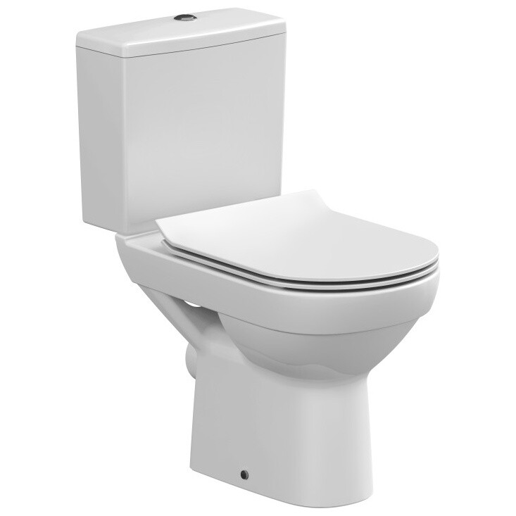 Унитаз напольный безободковый белый Cersanit City Clean S-KO-CIT011-3-5-COn-S-DL-w