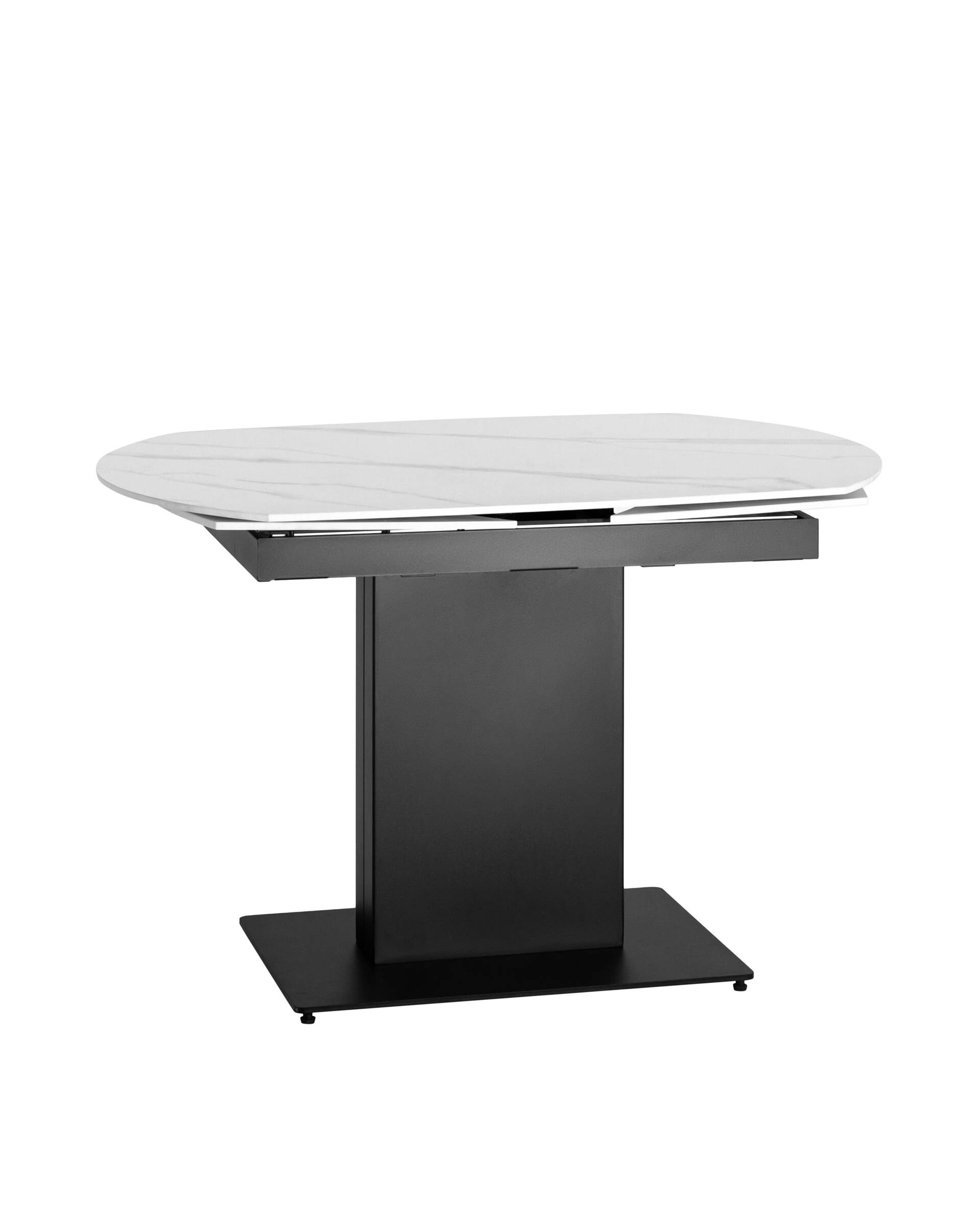 Обеденный стол раздвижной белый мрамор 120-180 см &quot;Хлоя&quot;