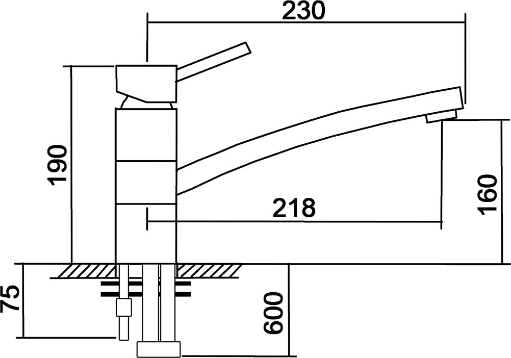 Смеситель для кухни однорычажный морион Domaci "Солерно" DC-3011 - изображение 4