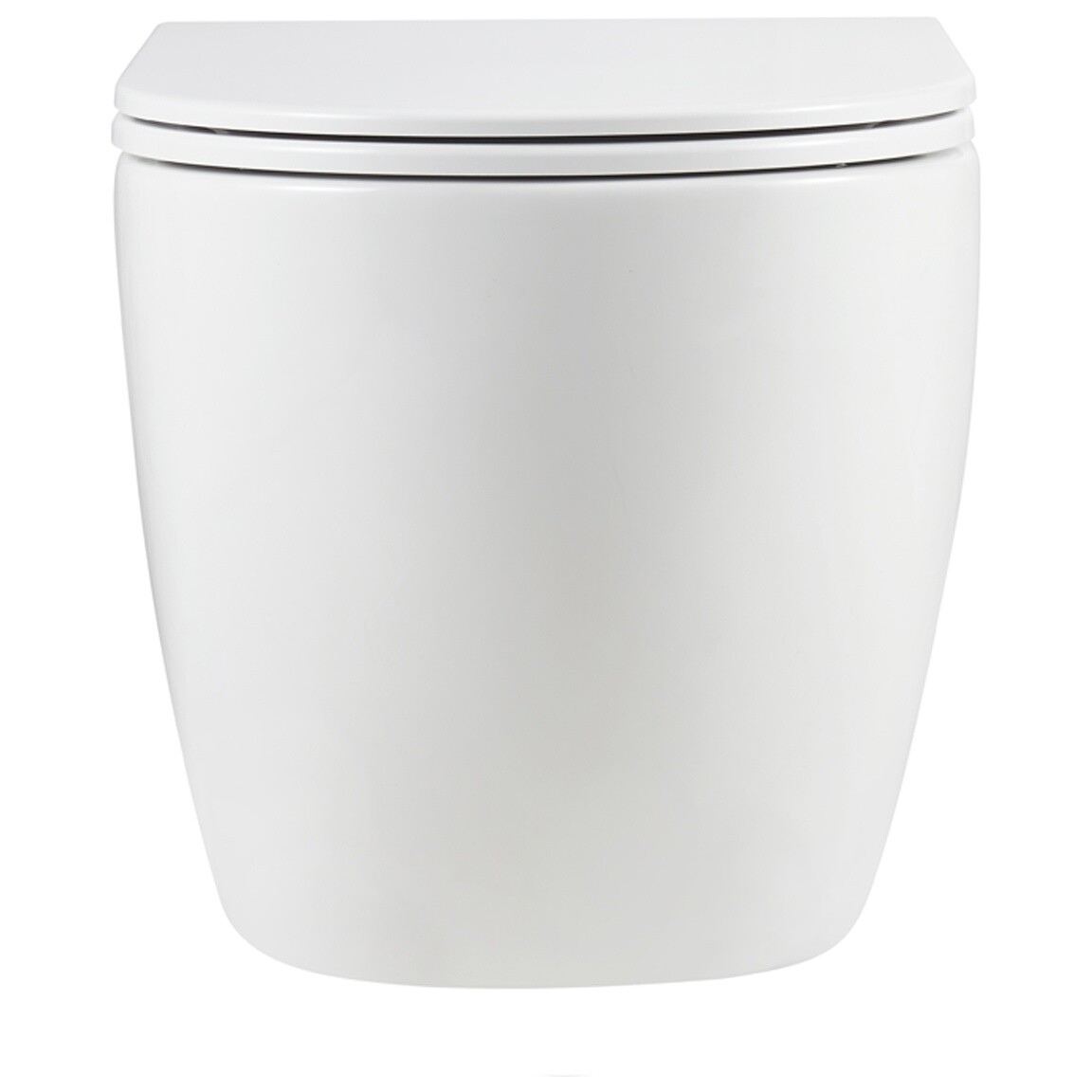 Унитаз подвесной безободковый с сиденьем микролифт белый Point "Сатурн" PN41901 - изображение 5