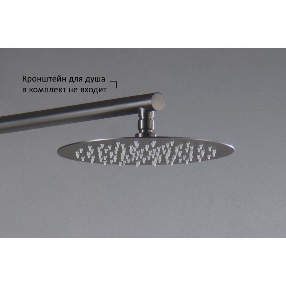 Лейка для верхнего душа круглая 25 см черный хром Aquatek AQ2073BGM - изображение 4