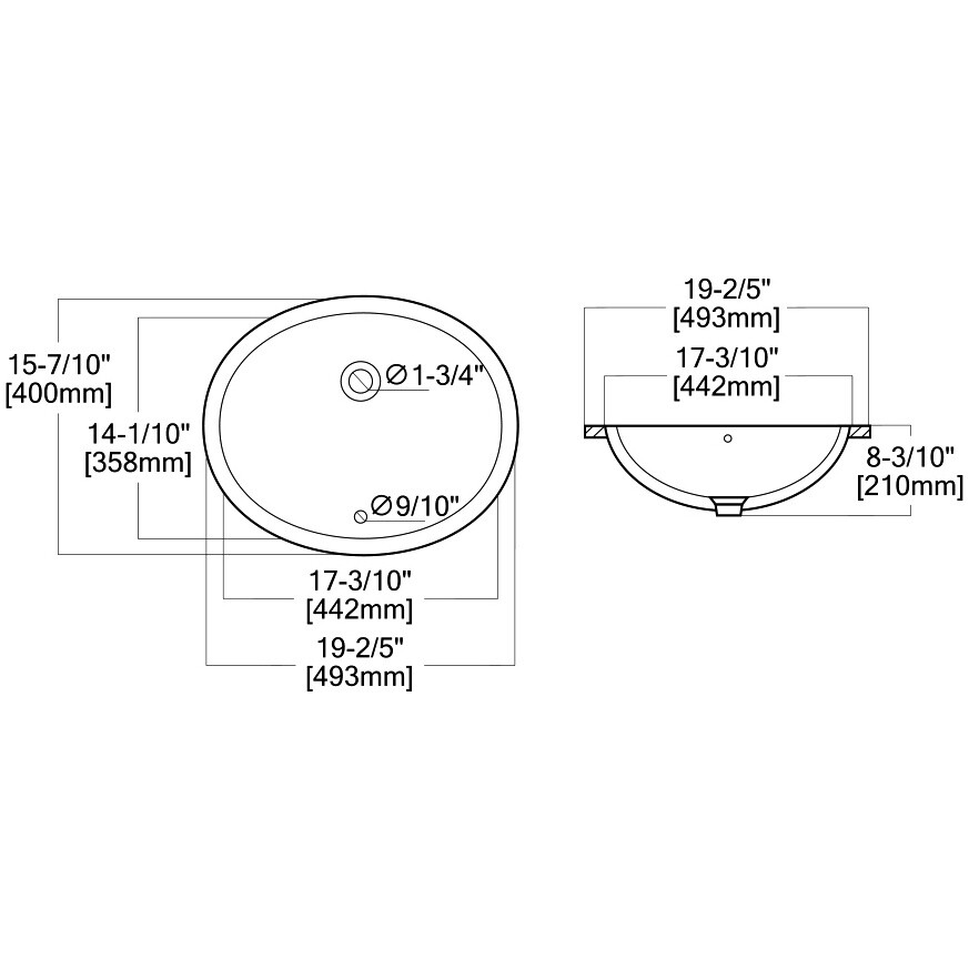 Раковина встраиваемая 40х49 см белая Stworki "Копенгаген" S42411WH - изображение 9