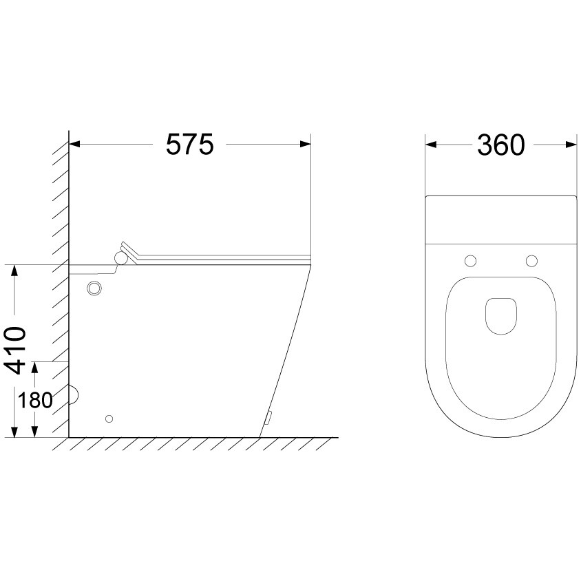 Унитаз приставной безободковый с импульсным смывом белый Cerutti SPA Argentera Pulse CT7267 - изображение 10