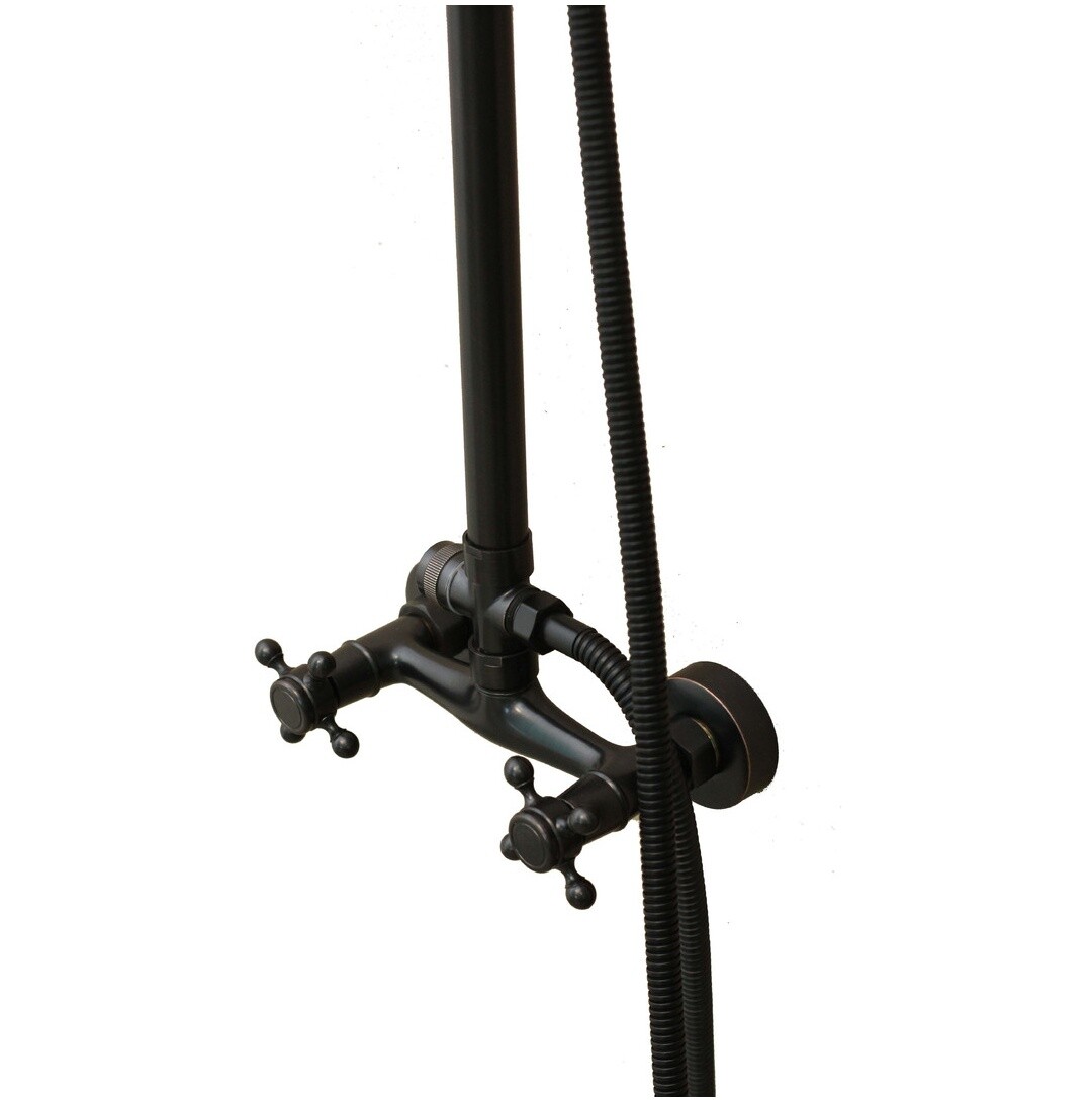 Душевая стойка с верхним душем и смесителем черная Boch Mann Diva BM7224 - изображение 9