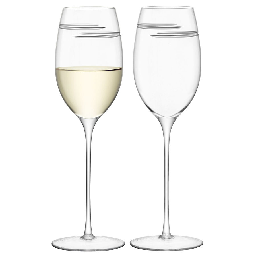 Набор бокалов для белого вина прозрачный, 2 штуки 340 мл Signature Verso