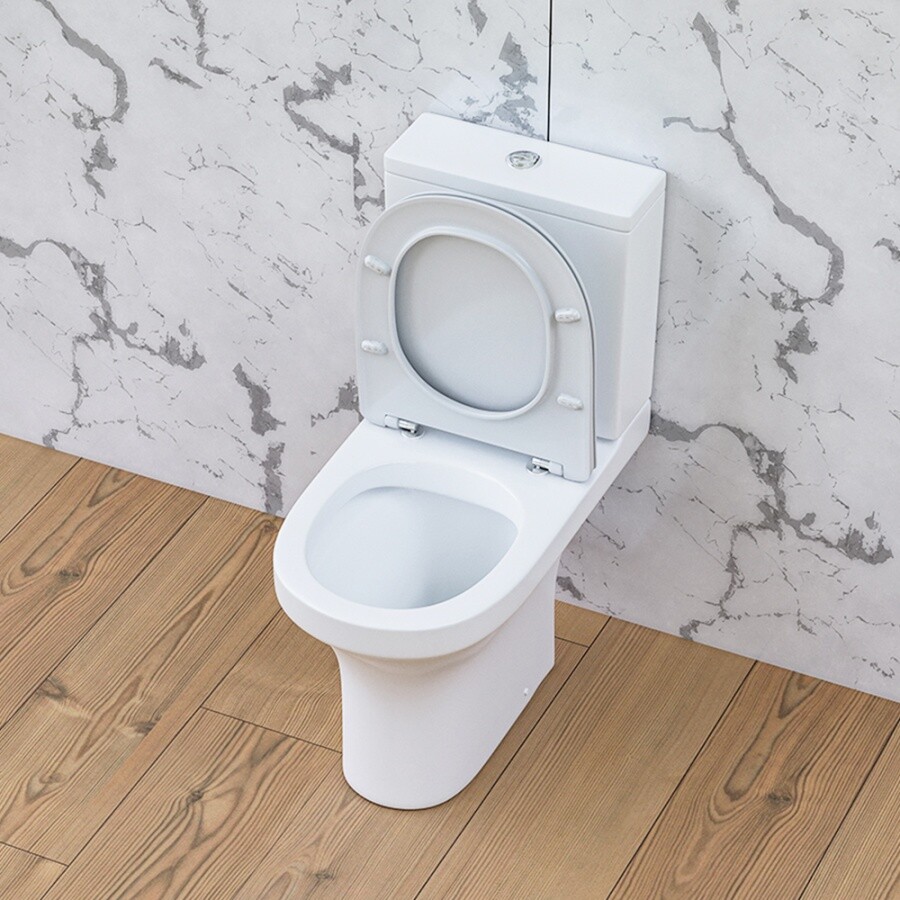 Унитаз напольный безободковый с микролифтом белый Stworki "Лунд" HCLND8600SC - изображение 6