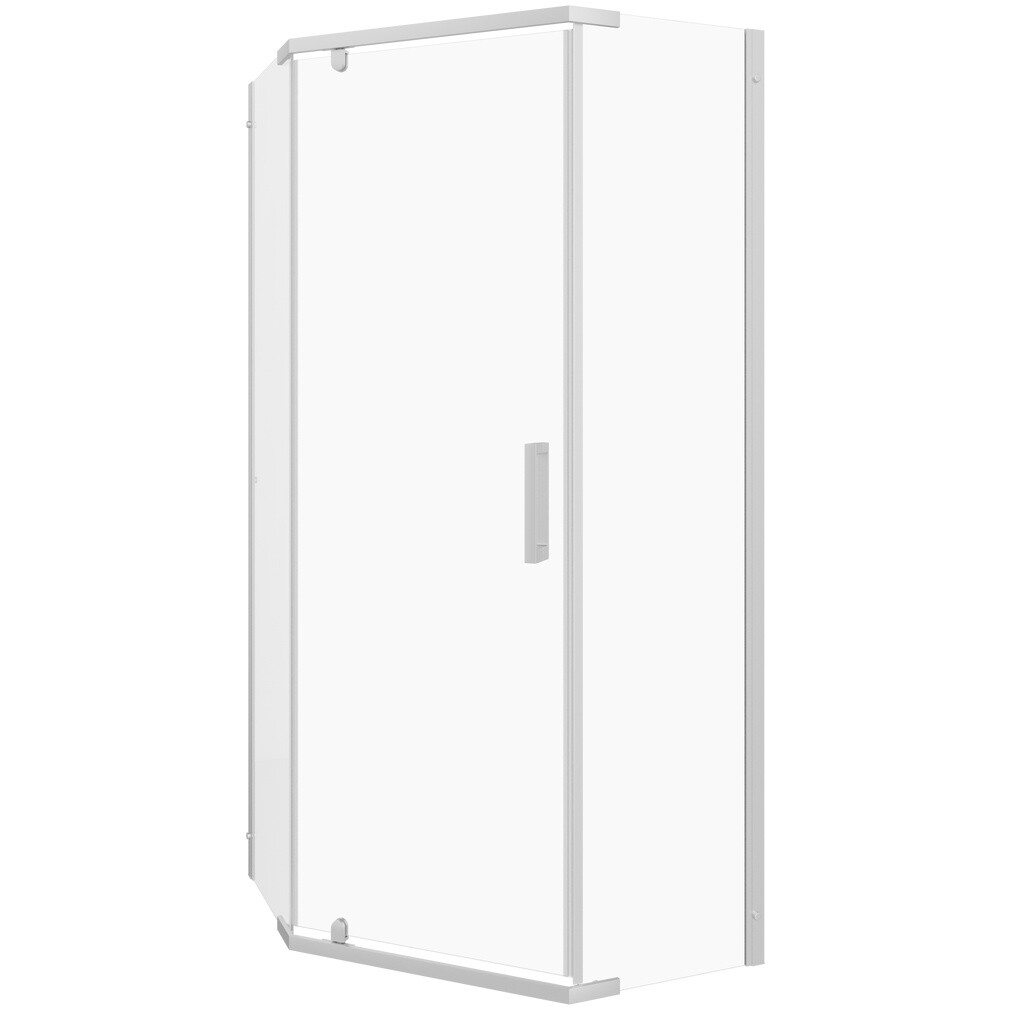 Душевой уголок пятиугольный 90х90 см хром Diwo "Казань" Щ0000055601 - изображение 13