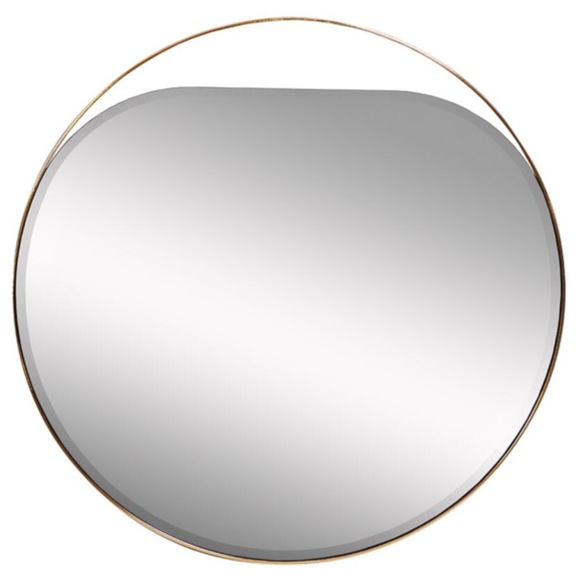 Зеркало настенное круглое 84 cм золотое Garda Decor