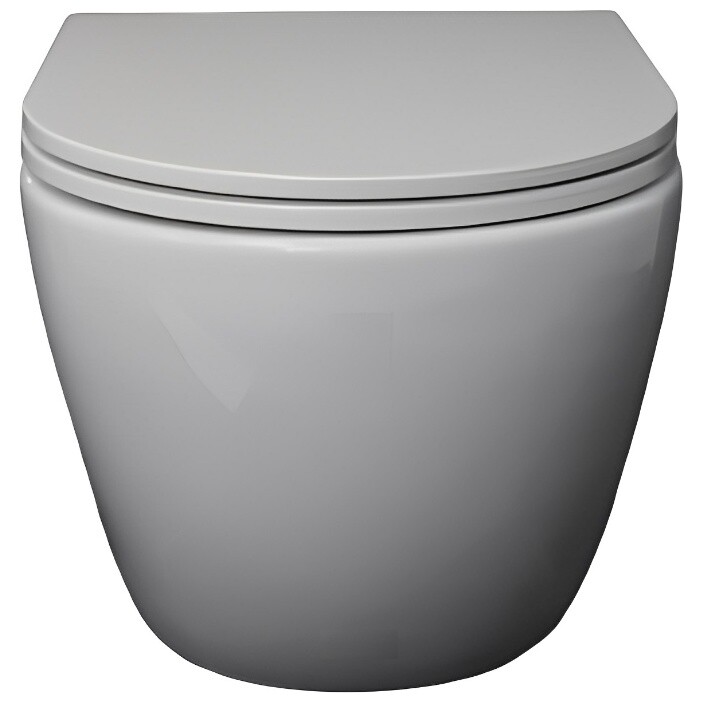 Унитаз подвесной безободковый с сиденьем микролифт белый Cerutti SPA Sella Aria CT7183
