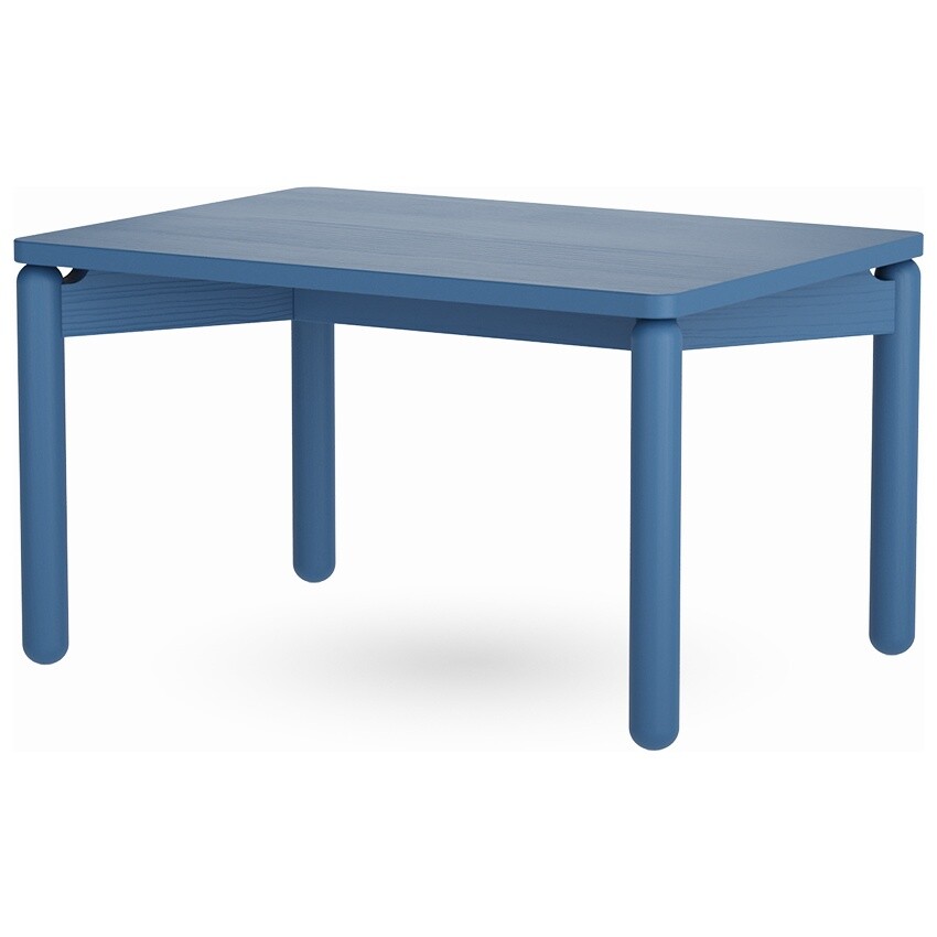 Журнальный столик деревянный прямоугольный 50х70 см синий Saga