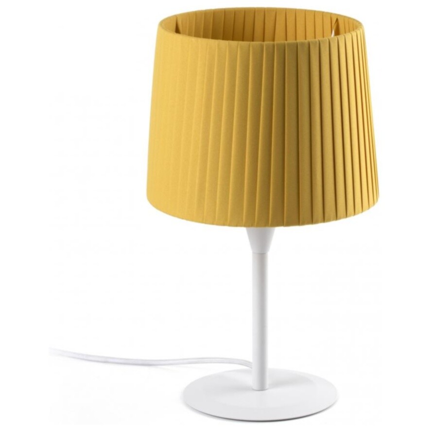 Лампа настольная бело-желтая Samba