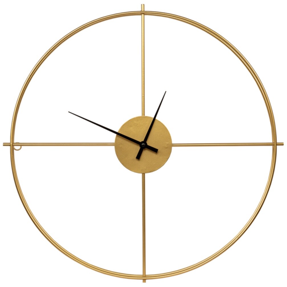 Часы настенные круглые золотые «Сенсей / День»