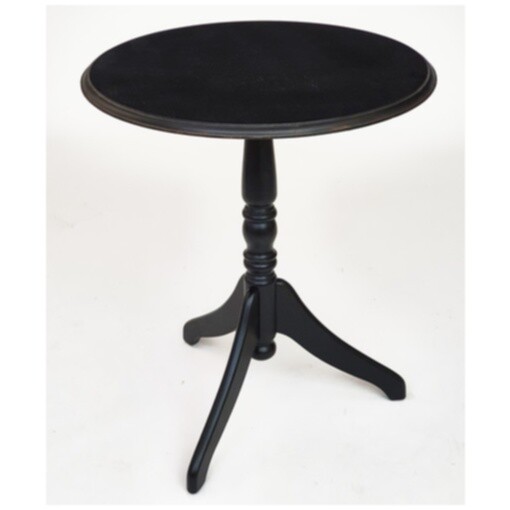 Кофейный столик круглый S01 черный с эффектом старения Marcel&Chateau