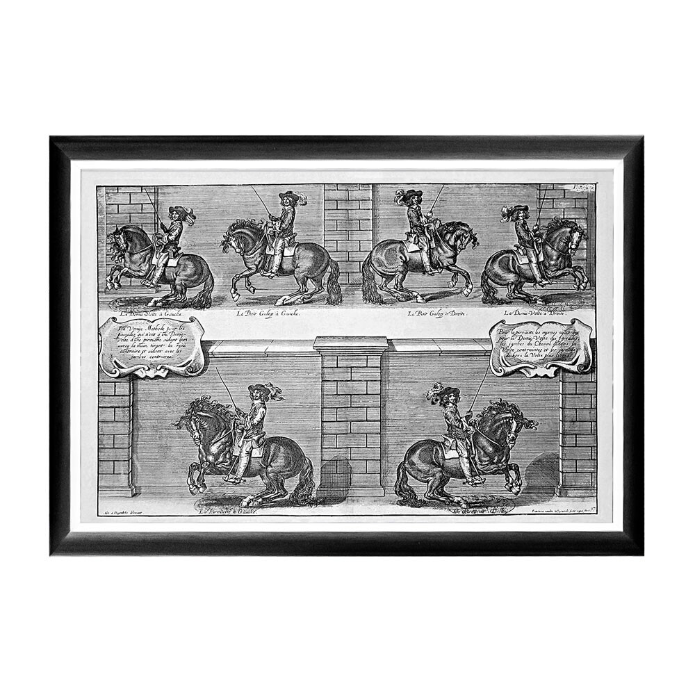 Арт-постер «Новейший метод конного искусства», гравюра 3