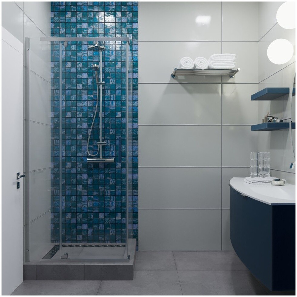 Душевой уголок квадратный 90х90 см хром Triton "Терра-Хром" Щ0000053609 - изображение 3