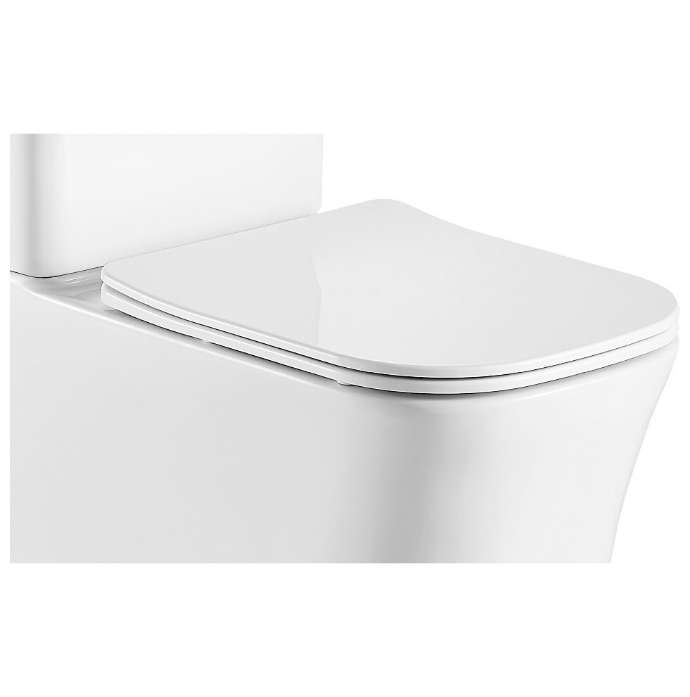 Сидение для унитаза с микролифтом из дюропласта белое Cerutti SPA Marmolada CT8161 - изображение 5