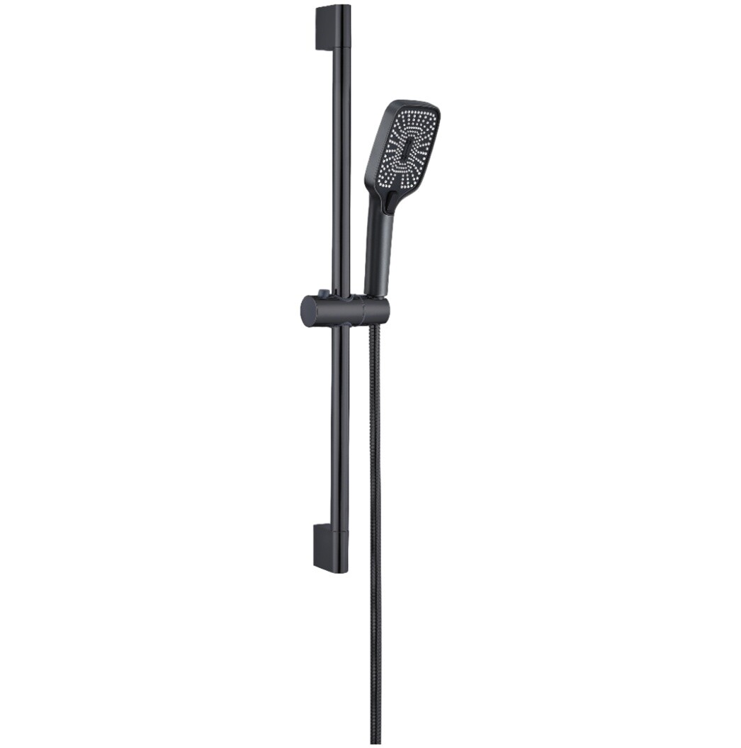 Душевая стойка с держателем черная Stworki &quot;Готланд&quot; WH628-MB