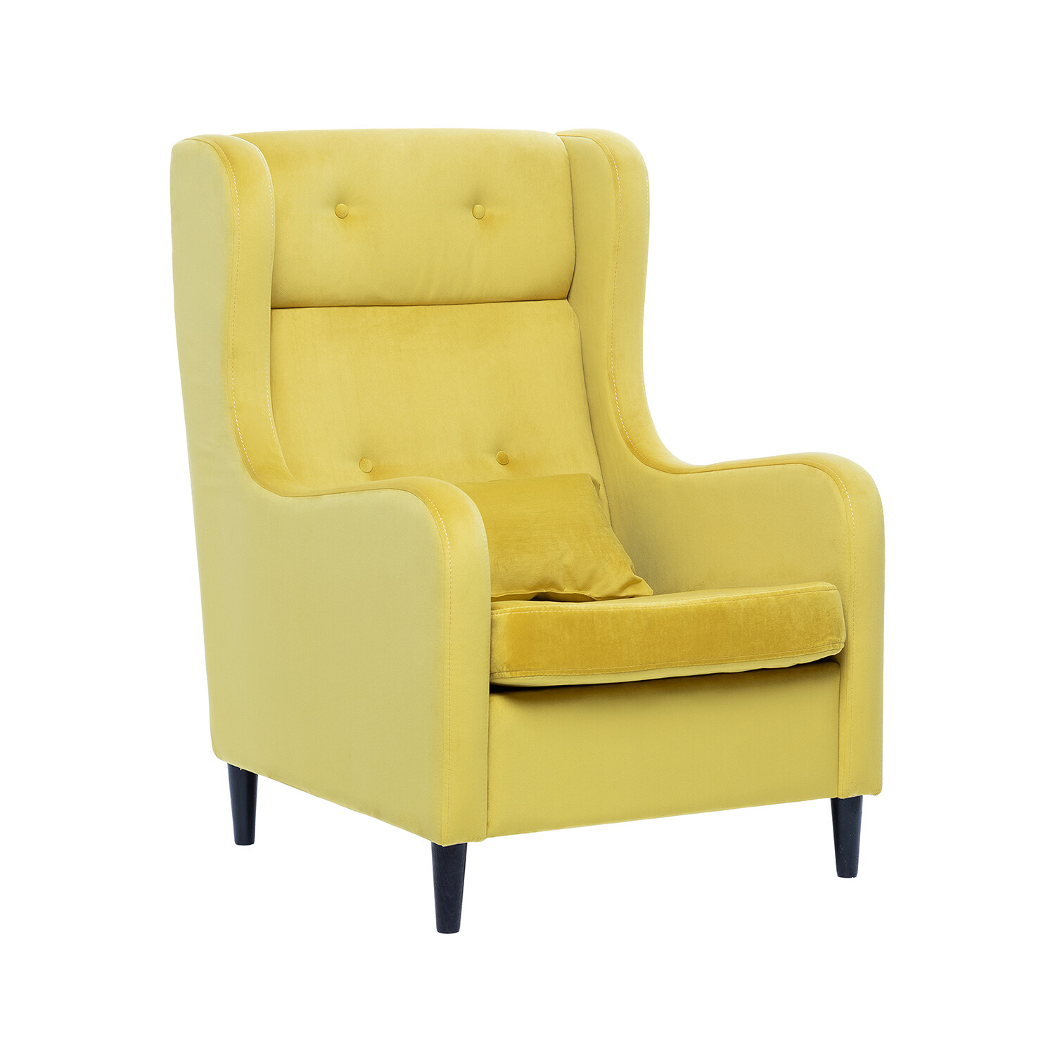 Кресло с мягкими подлокотниками желтое Leset &quot;Галант V28&quot;