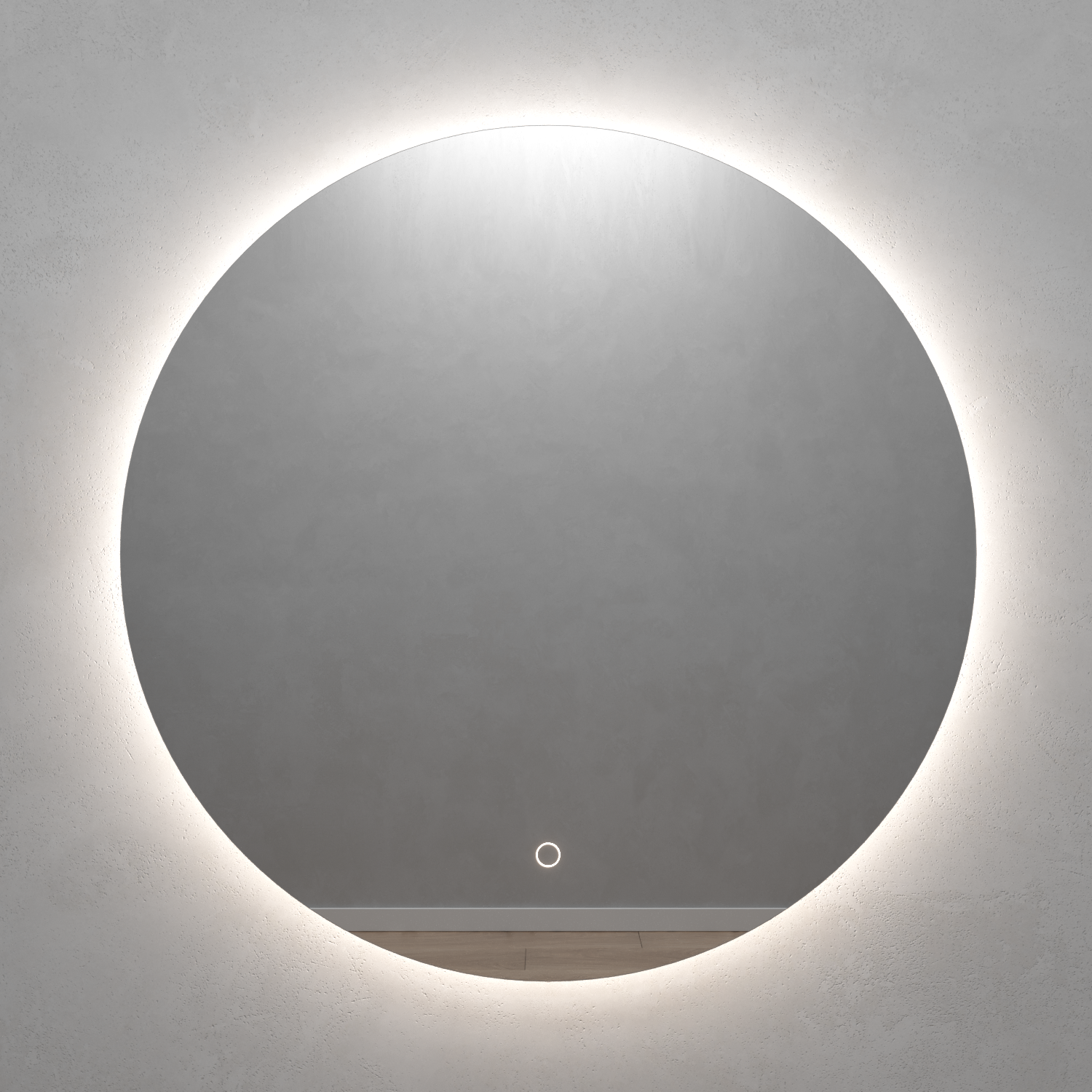 Зеркало круглое 100х100 см с нейтральной сенсорной подсветкой Rauntel Nf Led L