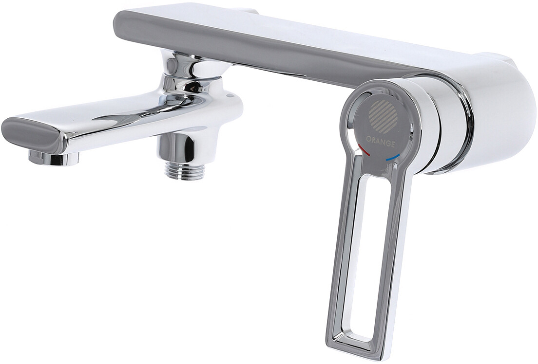 Смеситель для ванны с душем настенный с аэратором хром Stworki "Копенгаген" KP-02cr - изображение 9
