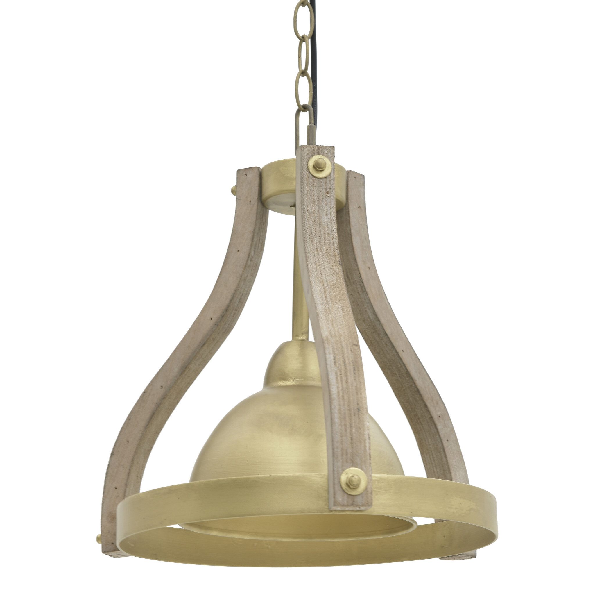 Лампа потолочная бежево-золотая 33 см
