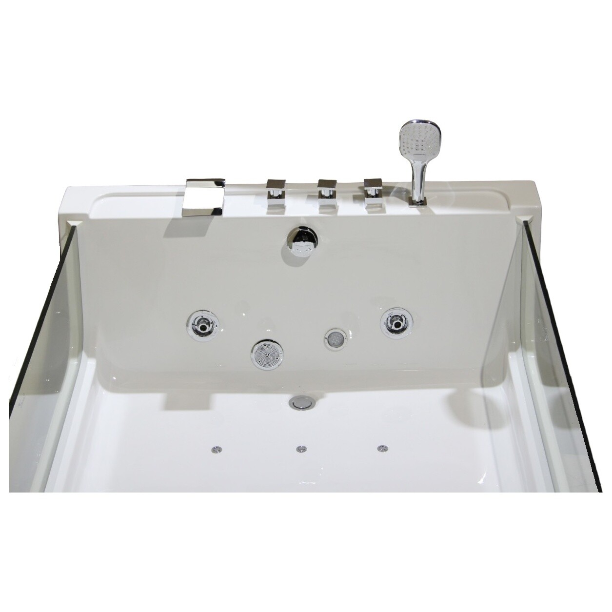 Ванна акриловая 170х120 см гидромассажная белая Ceruttispa C-454A - изображение 13