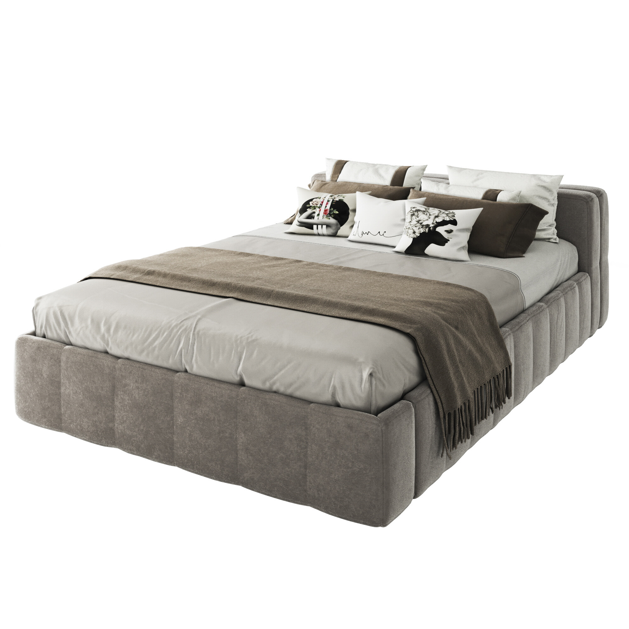 Кровать двуспальная 160х200 бежевая Bonaldo