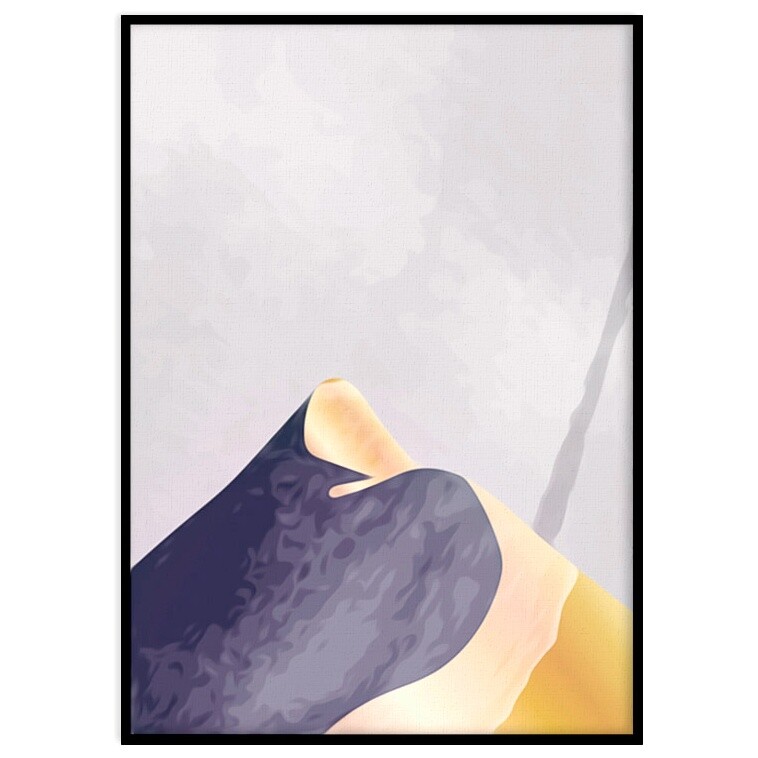 Постер на холсте в черной раме светло-фиолетовый &quot;Природа&quot; №323 18-0172-50х70
