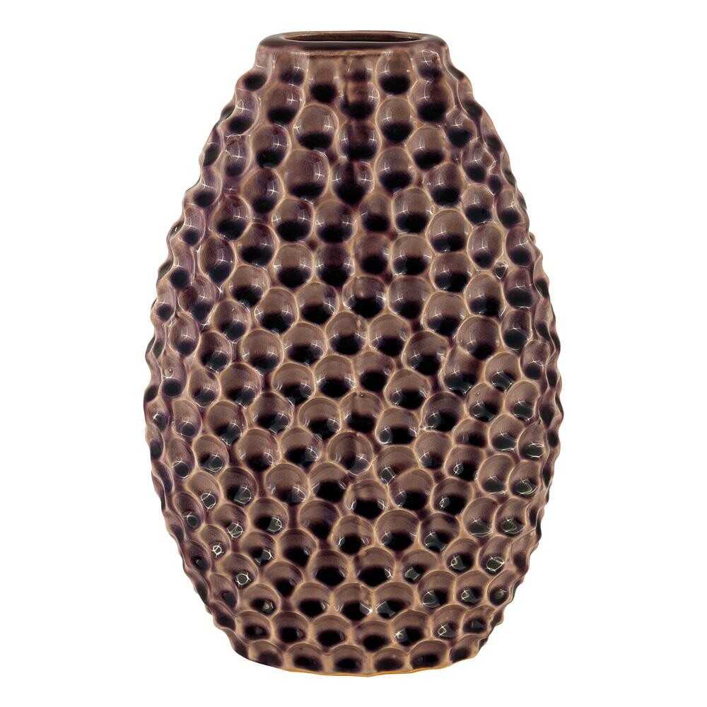 Ваза керамическая декоративная коричневая 30 см &quot;Лиловая Дорис&quot;