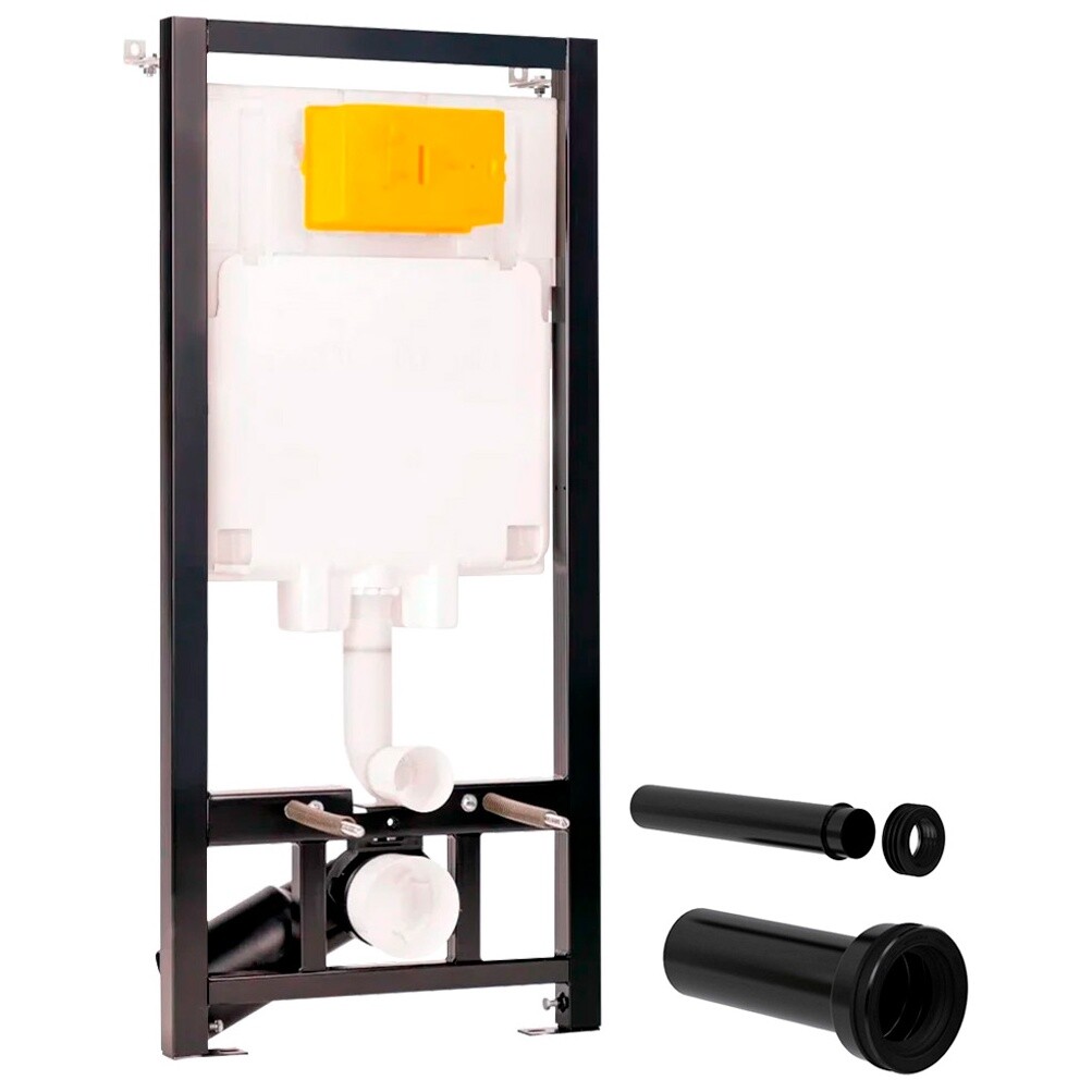 Унитаз Point "Ника" с инсталляцией OLI 80 ECO с кнопкой черной Slim 886914SLO3+PN41081 - изображение 4