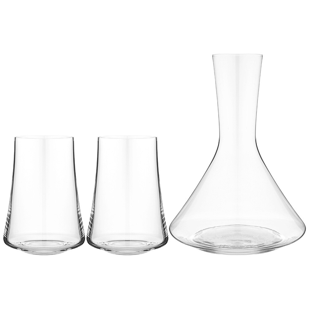 Графин стеклянный 1,4 л и 2 стакана 400 мл прозрачные Xtra