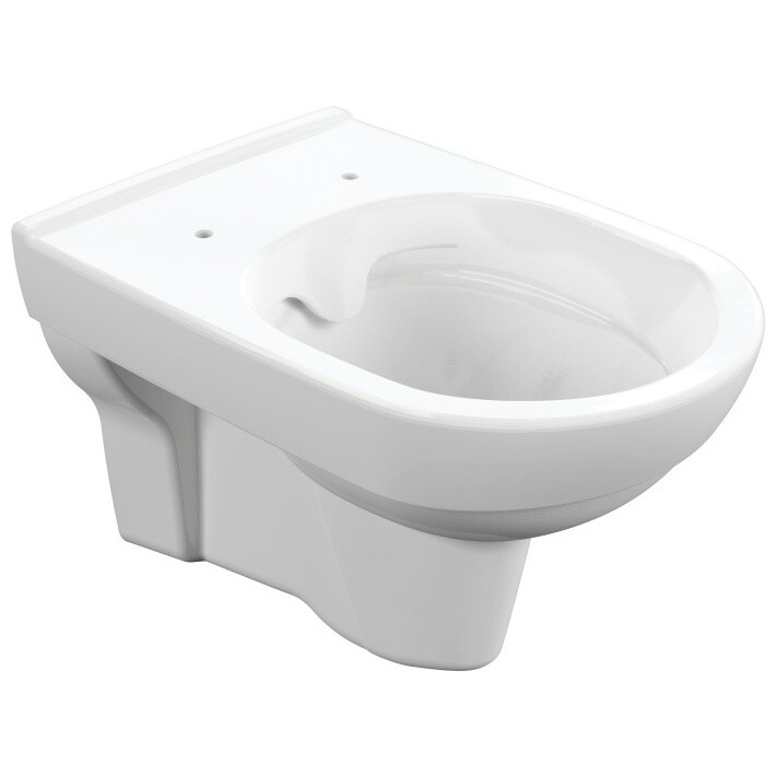 Унитаз подвесной безободковый с сидением белый Cersanit City Clean On slim S-MZ-CITY-COn-S-DL-w