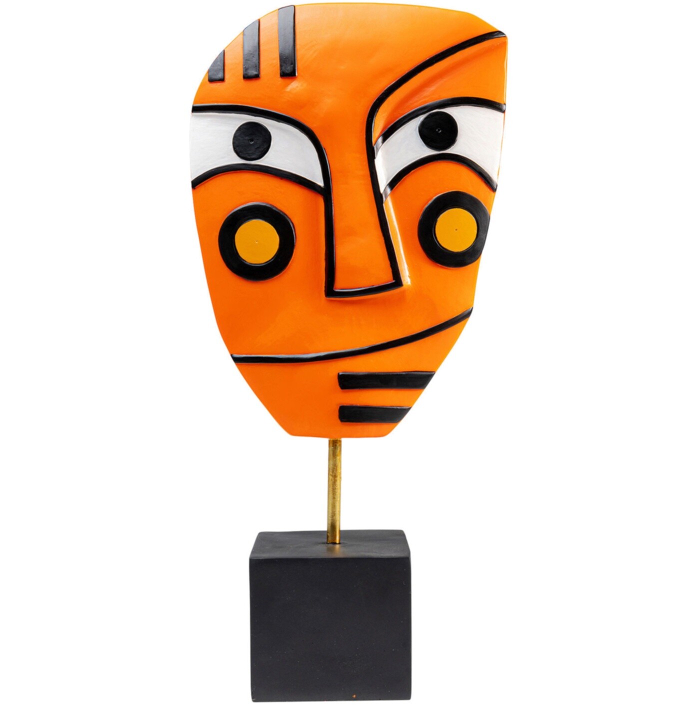 Статуэтка декоративная 50 см оранжевая Faces
