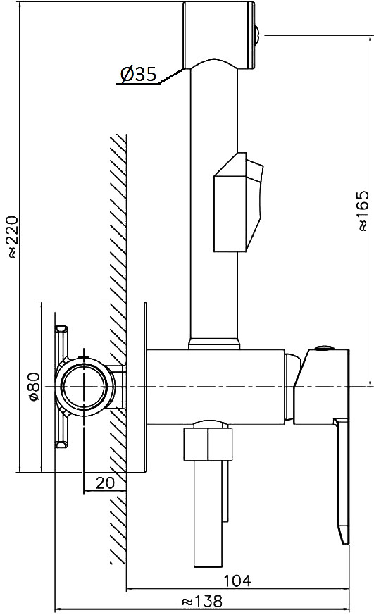 Гигиенический душ со смесителем с внутренней частью Stworki "Ноттвиль" NO-05b - изображение 6