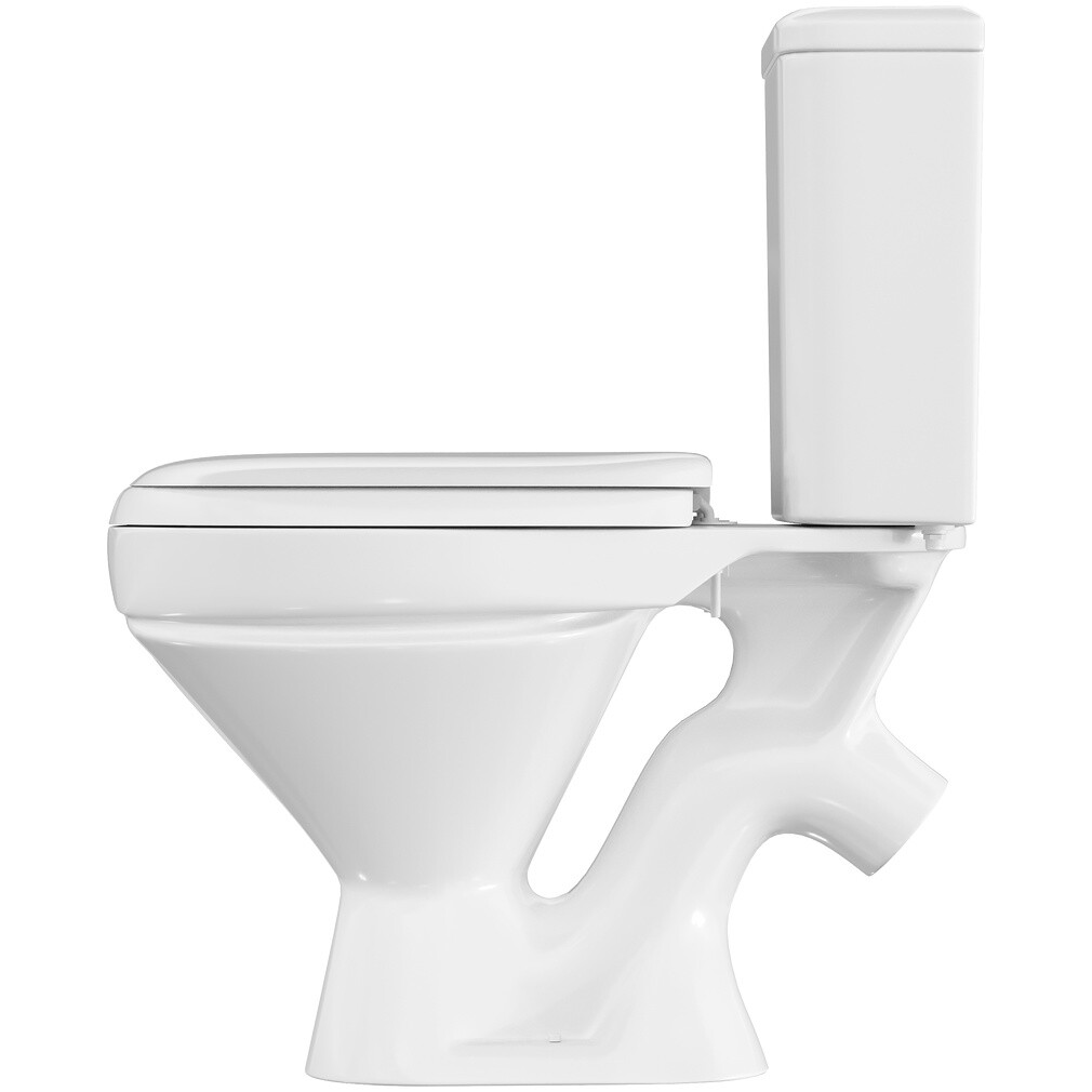 Унитаз напольный фарфоровый овальный белый Diwo "Анапа" DA0005 - изображение 13