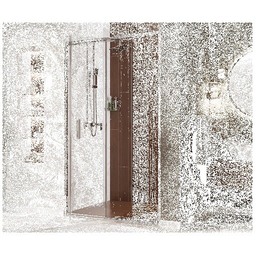 Душевой уголок прямоугольный 80х100 см хром Wasserkraft Berkel 48P29 - изображение 7