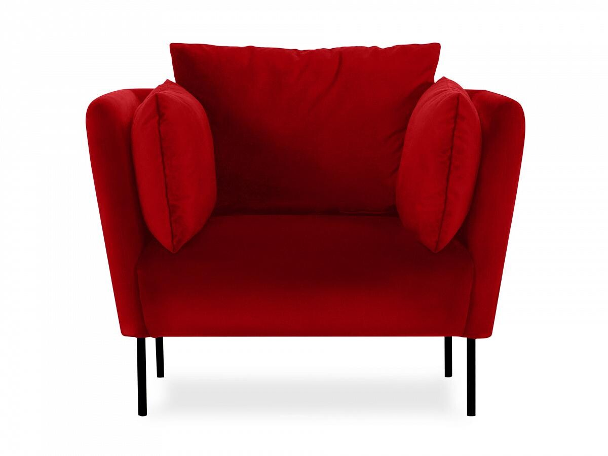 Кресло с мягкими подлокотниками красное Copenhagen