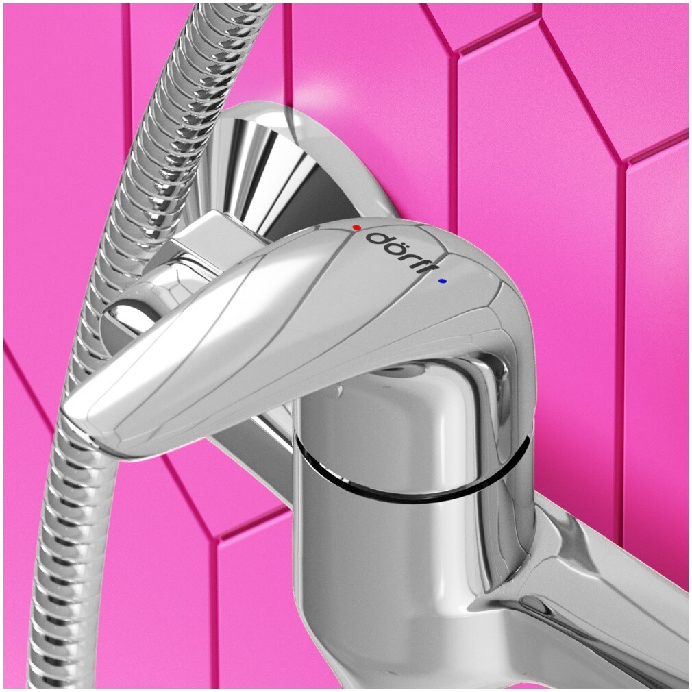 Смеситель для душа хром Diwo "Валдай" DW-VAL-20-000 - изображение 5