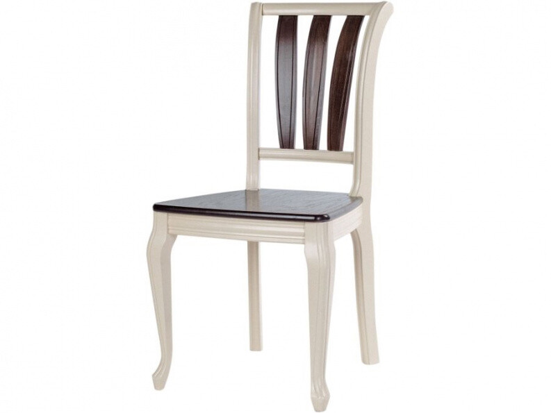 Кухонный стул бело-коричневый &quot;Кабриоль&quot;