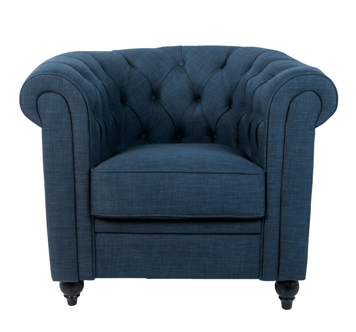 Кресло мягкое синее Nala Blue