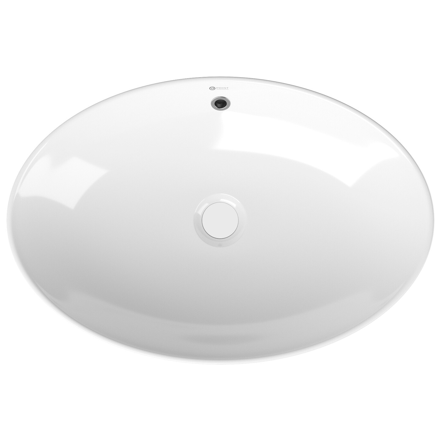 Раковина накладная овальная белая Point &quot;Сатурн 63&quot; PN43901