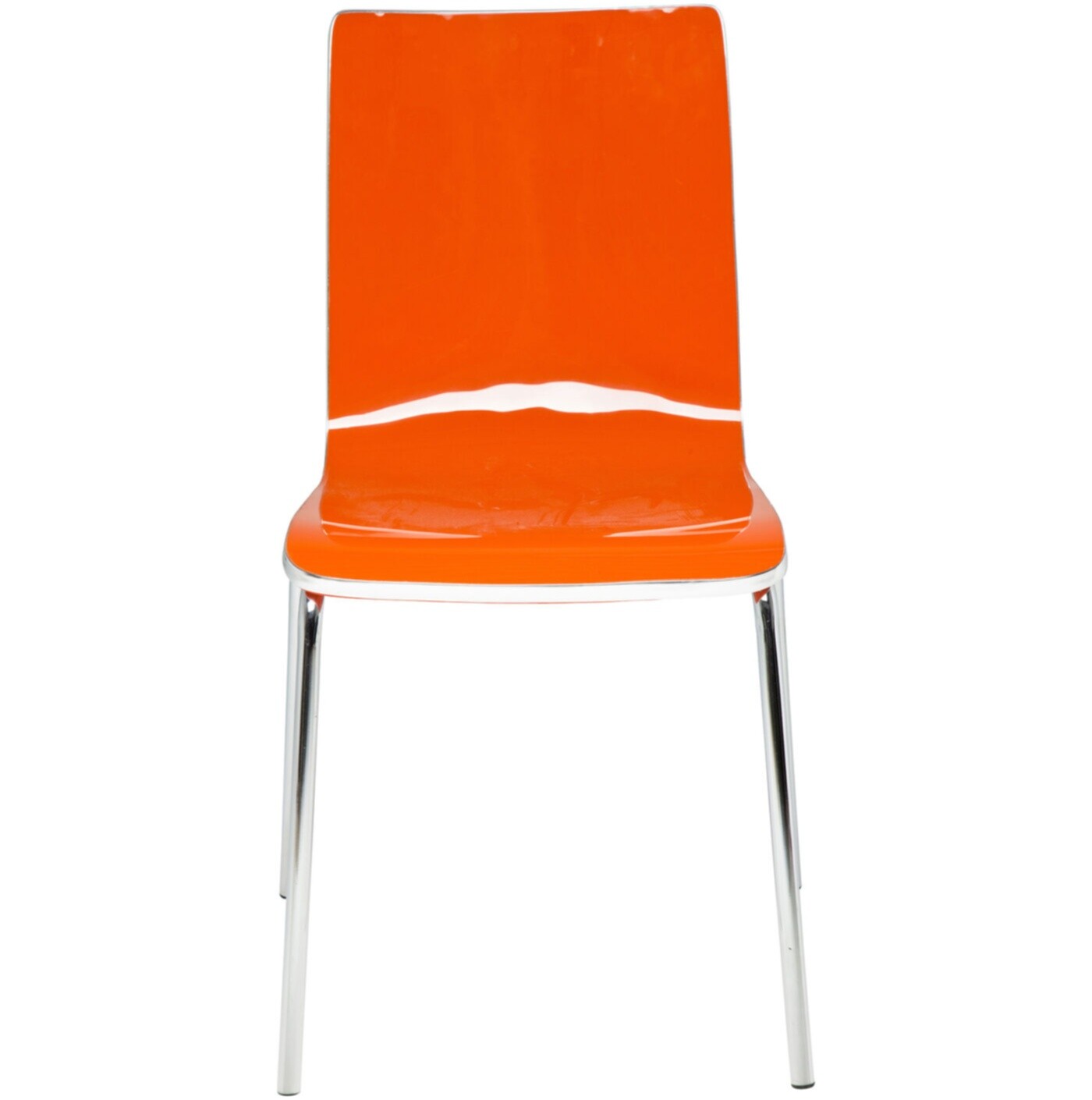 Стул пластиковый оранжевый с металлическими ножками Dimensionale 77686