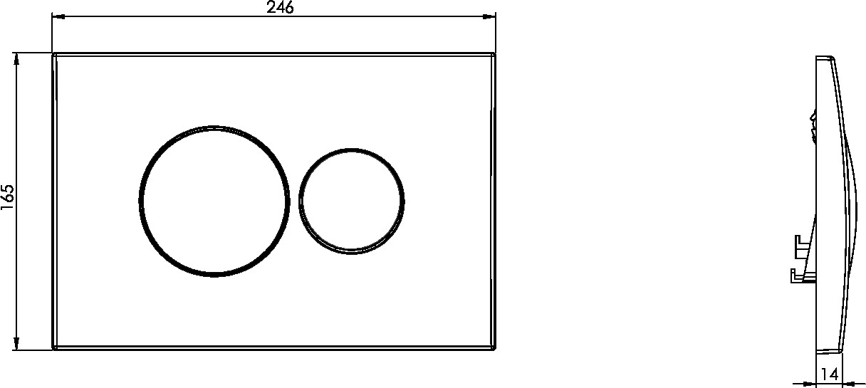 Унитаз подвесной с инсталляцией и кнопкой смыва  Diwo Natura A051041H-4501-7315 - изображение 4