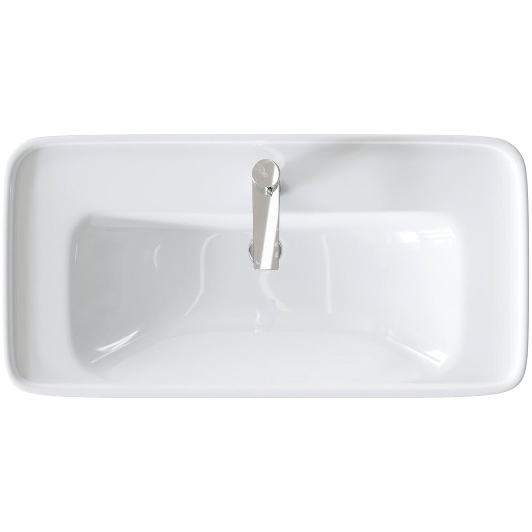 Раковина-чаша накладная фаянсовая 81 см белая Diwo "Углич" 0117 - изображение 6