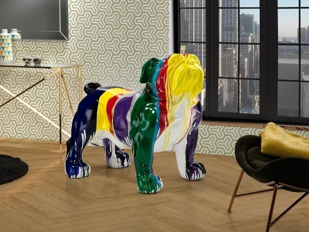 Статуэтка декоративная разноцветная Bulldog от Schuller