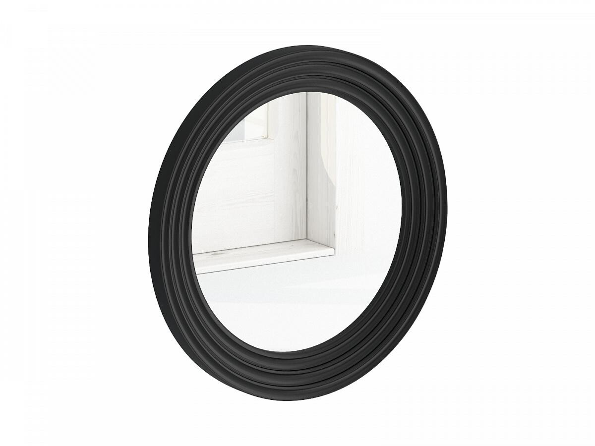 Зеркало настенное круглое 58 см черное Cloud Mini