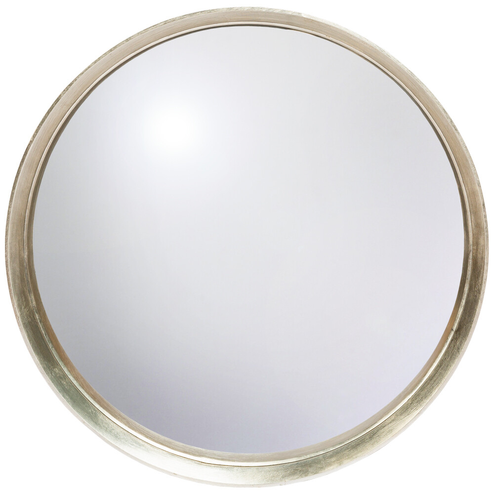 Зеркало настенное круглое серебряное матовое «Хогард Сильвер L»