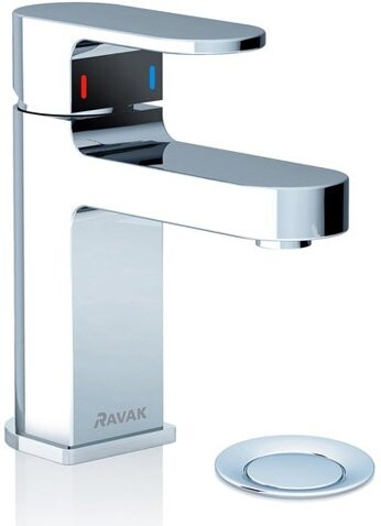 Смеситель для раковины однорычажный с донным клапаном хром Ravak Chrome CR 011.00 X070053 - изображение 1