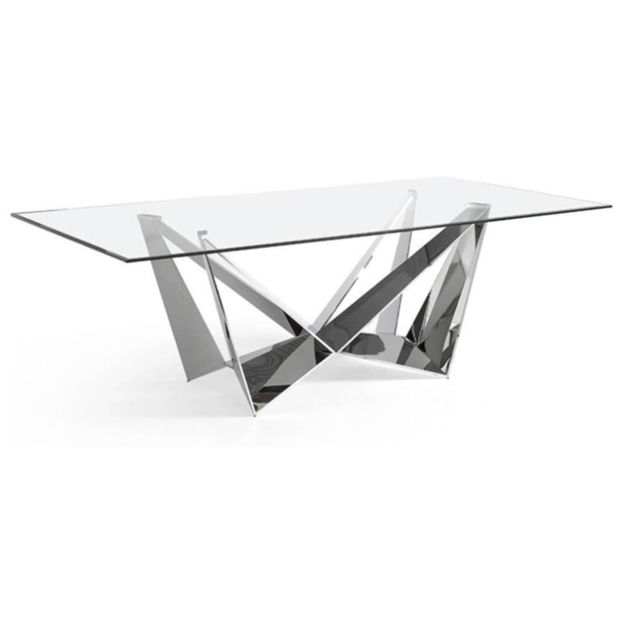 Обеденный стол стеклянный прямоугольный 240 см CT2061 от Angel Cerda